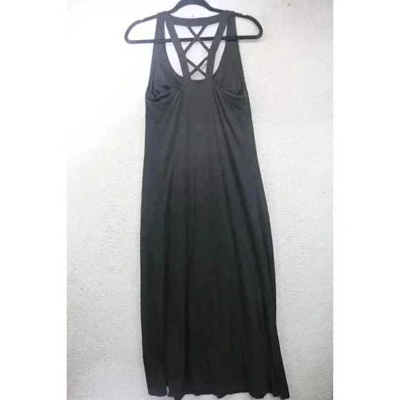 Toad & Co. Sleeveless Maxi Dress-Medium-Organic Cotton Blend-Front Slit-Goth - Picture 6 of 8